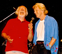 On stage with Brian Matthew, Brighton, 20th August 2000