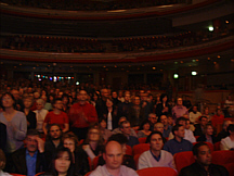 The enthusiastic crowd