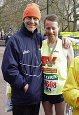 Carl with Tony Wadsworth after the race