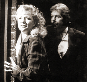 Carl on stage with Stephanie Lawrence in Blood Brothers - 1992