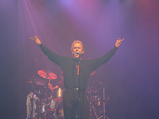 On stage at Stoke - photo by Helen Macdonald